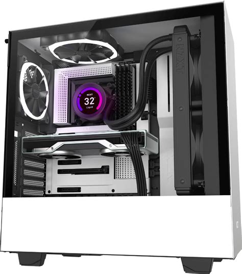Kraken Z73. 360mm Liquid Cooler with LCD Display. €279.99 + Explore H710. Sold Out. H710. Mid-Tower Case with Tempered Glass. €209.99 €119.90 + ... NZXT RGB Connector for NZXT RGB accessories; Three 120mm Aer P radiator fans with chamfered intake and fluid dynamic bearings;